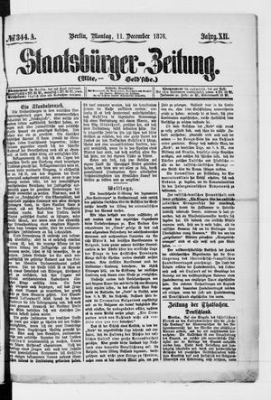 Staatsbürger-Zeitung on Dec 11, 1876