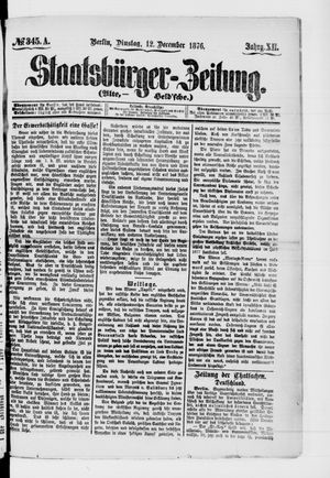 Staatsbürger-Zeitung vom 12.12.1876