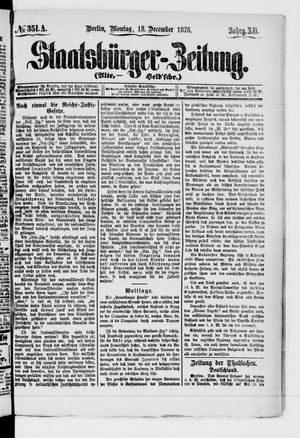 Staatsbürger-Zeitung vom 18.12.1876