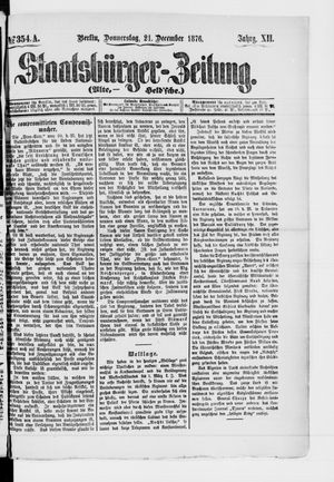 Staatsbürger-Zeitung on Dec 21, 1876