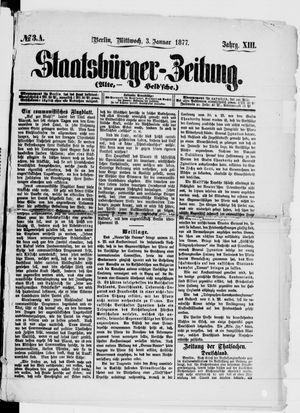 Staatsbürger-Zeitung on Jan 3, 1877