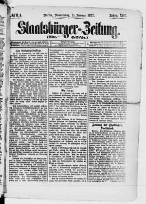 Staatsbürger-Zeitung on Jan 11, 1877