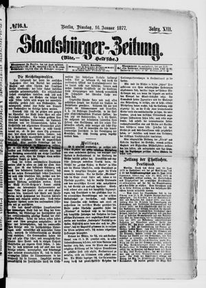 Staatsbürger-Zeitung vom 16.01.1877