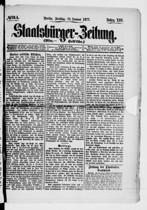 Staatsbürger-Zeitung on Jan 19, 1877