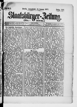Staatsbürger-Zeitung on Jan 20, 1877