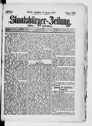 Staatsbürger-Zeitung vom 21.01.1877