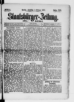 Staatsbürger-Zeitung on Feb 4, 1877