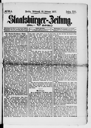 Staatsbürger-Zeitung vom 28.02.1877