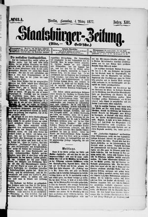 Staatsbürger-Zeitung vom 04.03.1877