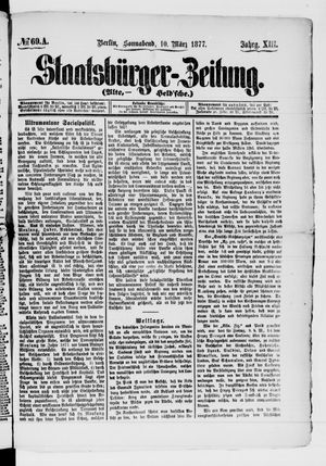Staatsbürger-Zeitung vom 10.03.1877