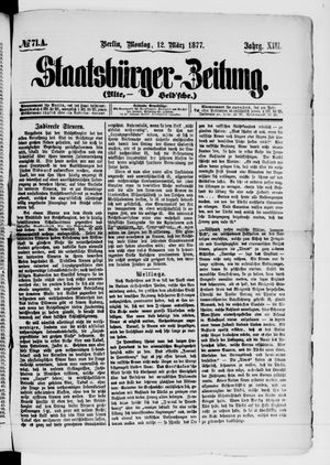 Staatsbürger-Zeitung vom 12.03.1877