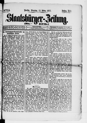 Staatsbürger-Zeitung vom 13.03.1877