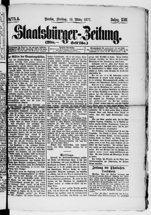 Staatsbürger-Zeitung on Mar 16, 1877