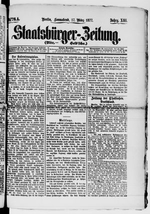 Staatsbürger-Zeitung vom 17.03.1877