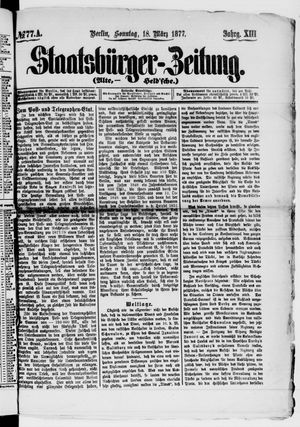 Staatsbürger-Zeitung vom 18.03.1877