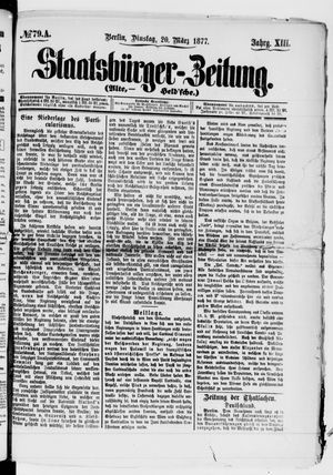 Staatsbürger-Zeitung vom 20.03.1877