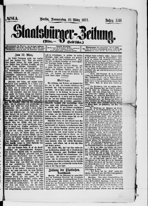 Staatsbürger-Zeitung vom 22.03.1877