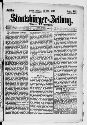 Staatsbürger-Zeitung vom 23.03.1877