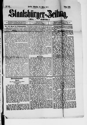 Staatsbürger-Zeitung vom 26.03.1877