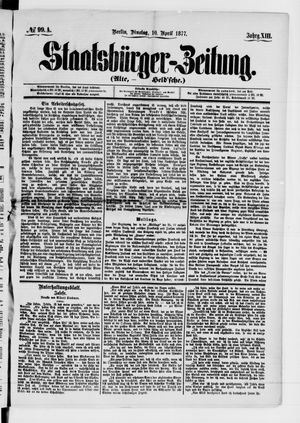 Staatsbürger-Zeitung vom 10.04.1877