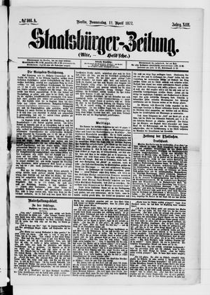 Staatsbürger-Zeitung vom 12.04.1877