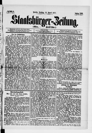 Staatsbürger-Zeitung vom 20.04.1877
