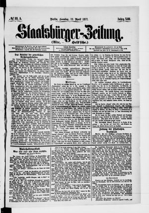 Staatsbürger-Zeitung vom 22.04.1877