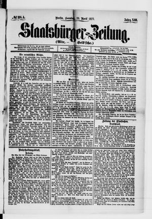 Staatsbürger-Zeitung vom 29.04.1877
