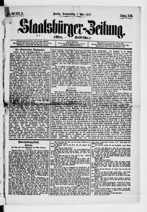 Staatsbürger-Zeitung on May 3, 1877