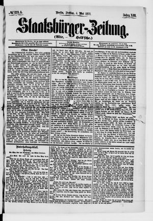 Staatsbürger-Zeitung vom 04.05.1877