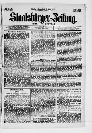 Staatsbürger-Zeitung vom 05.05.1877