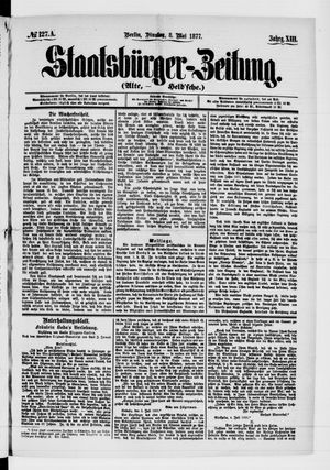 Staatsbürger-Zeitung vom 08.05.1877