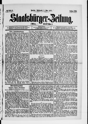 Staatsbürger-Zeitung vom 09.05.1877