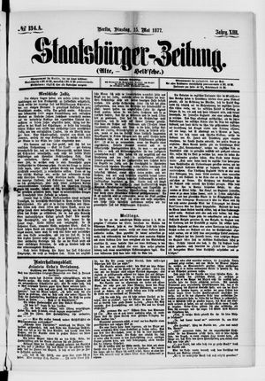 Staatsbürger-Zeitung vom 15.05.1877