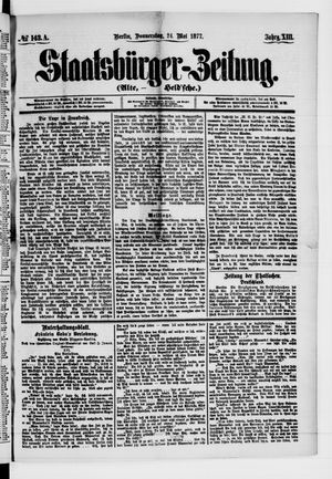 Staatsbürger-Zeitung vom 24.05.1877