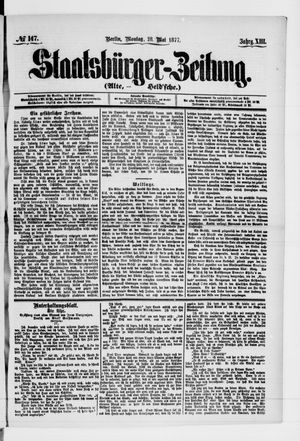 Staatsbürger-Zeitung on May 28, 1877