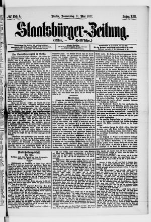 Staatsbürger-Zeitung vom 31.05.1877