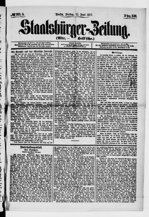 Staatsbürger-Zeitung vom 15.06.1877