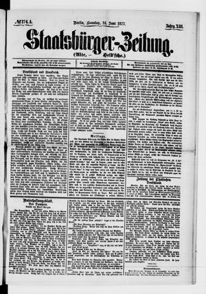 Staatsbürger-Zeitung vom 24.06.1877