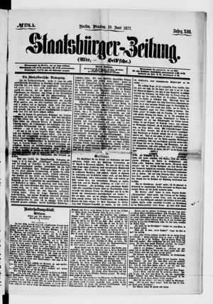 Staatsbürger-Zeitung on Jun 26, 1877