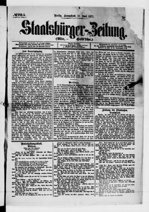 Staatsbürger-Zeitung on Jun 30, 1877