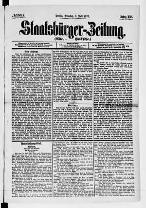 Staatsbürger-Zeitung vom 03.07.1877