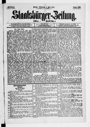 Staatsbürger-Zeitung vom 04.07.1877