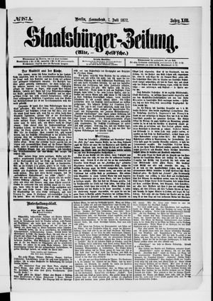 Staatsbürger-Zeitung vom 07.07.1877