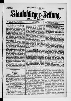 Staatsbürger-Zeitung vom 18.07.1877