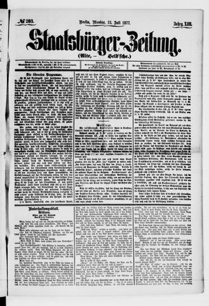 Staatsbürger-Zeitung vom 23.07.1877