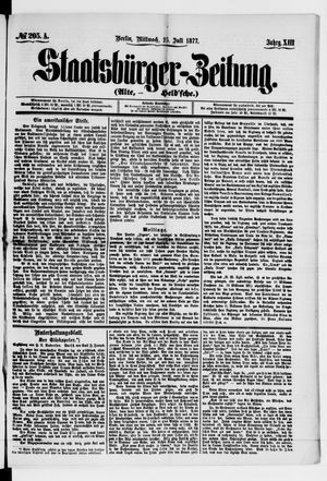 Staatsbürger-Zeitung on Jul 25, 1877
