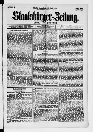 Staatsbürger-Zeitung on Jul 28, 1877