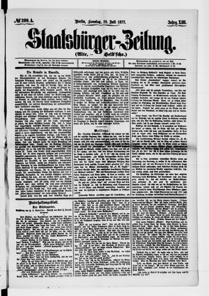 Staatsbürger-Zeitung vom 29.07.1877