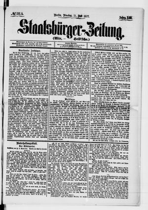 Staatsbürger-Zeitung vom 31.07.1877